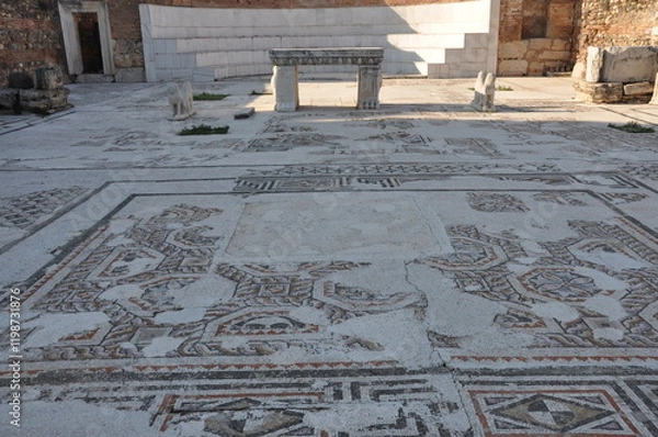 Obraz Ancient ruins in Sardes Lydia Ancient City in Salihli, Manisa, Turkey