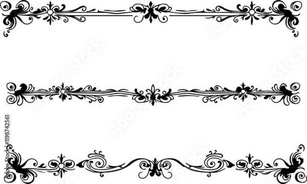 Fototapeta a motif border elements art