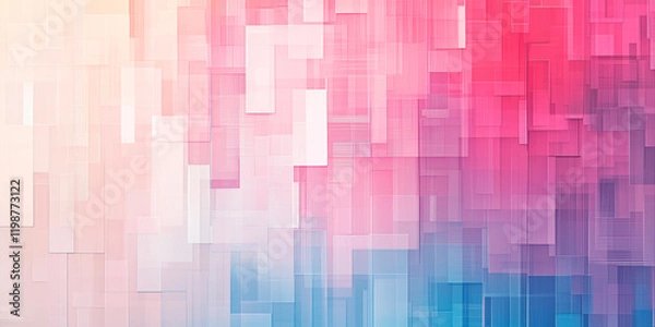 Obraz Background texture. Colorful tiles arranged to form a smooth gradient. Vibrant vivid hues. Banner, cover, social media, network, header, brochure, placard, flier, email, website. Generative Ai content