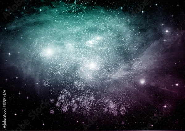 Obraz galaxy in a free space