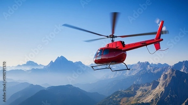 Obraz helicopter in the sky