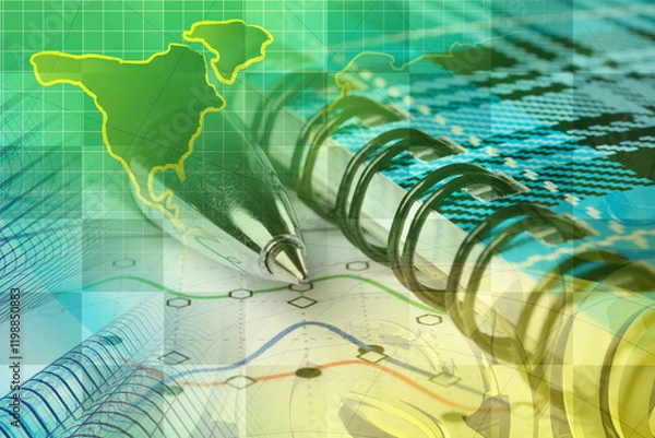 Obraz Business collage