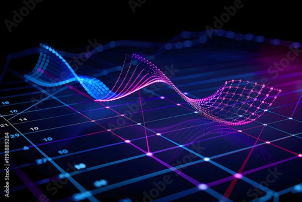Obraz Visual Representation of Natural Logarithm Function (ln x) and its Transformations