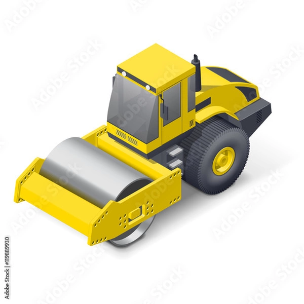 Obraz Soil compactor icon