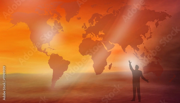 Obraz Human being and world...