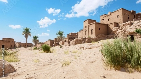 Obraz Desert Village under the Sun
