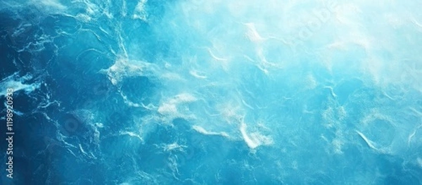 Fototapeta Blue water surface with gentle waves and light reflections suitable for backgrounds and design projects Copy Space