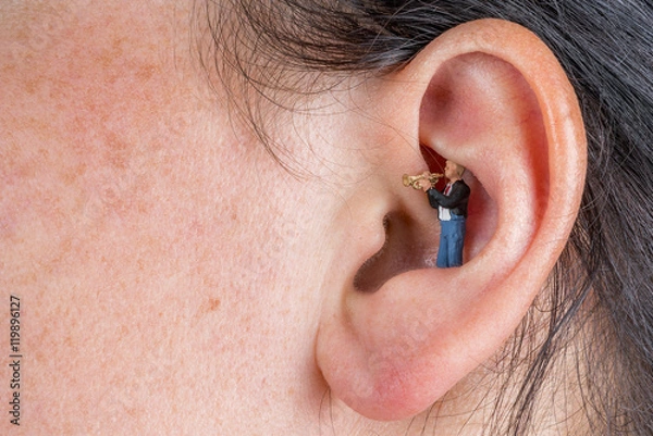 Obraz Trębacz trąbi muzykę prosto do twojego ucha