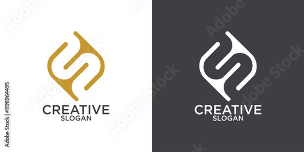 Fototapeta Letter S logo icon design template elements
