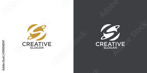 Fototapeta Letter S logo icon design template elements
