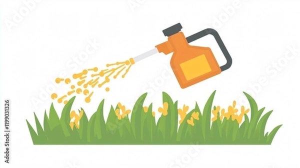 Fototapeta Fungicide Icon Vector Isolated Transparent Single Use Image