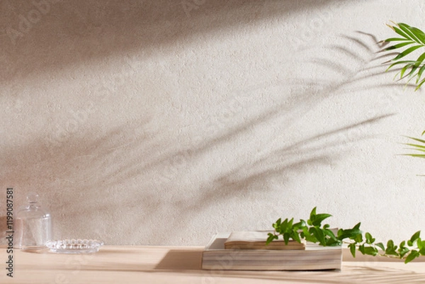 Obraz Natural beige background with a warm ambience.