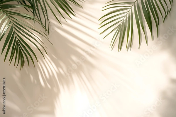 Fototapeta palm tree background in a room