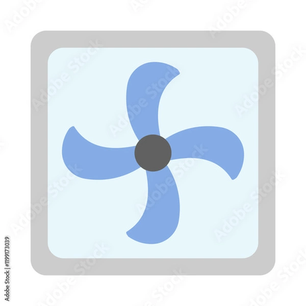 Obraz Ventilation flat icon