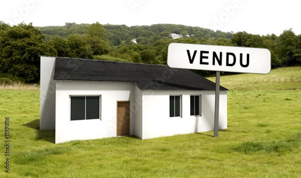 Obraz Maison "vendu" en campagne