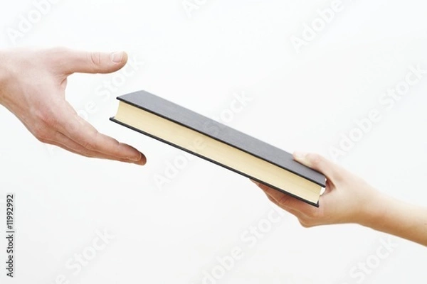 Obraz hands holding book