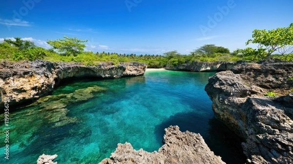 Obraz Secluded Tropical Cove