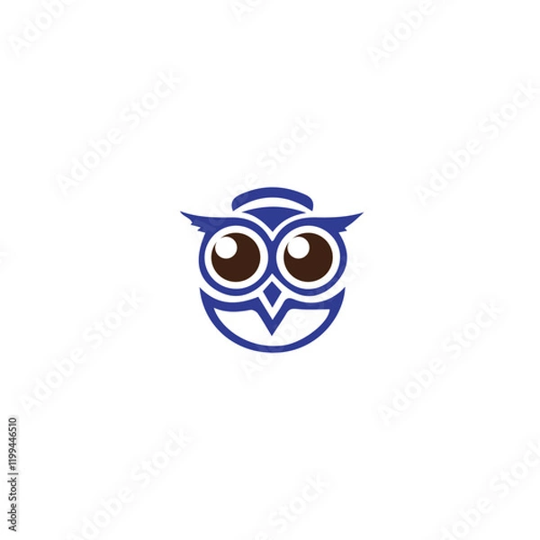 Obraz wise logo vector art icon 