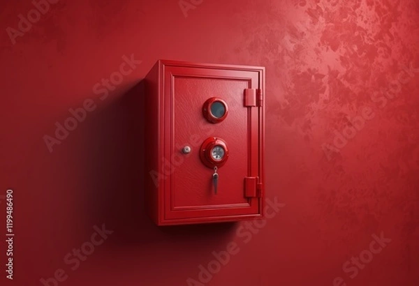 Fototapeta Red disguised invisibility and safe savings