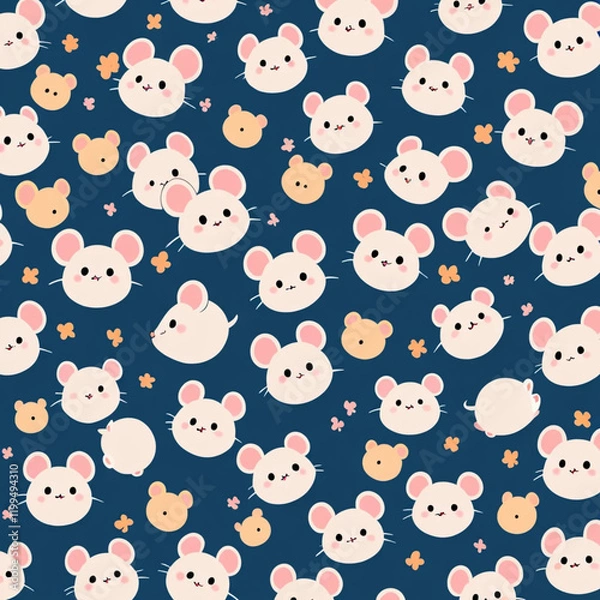 Fototapeta seamless pattern with bears