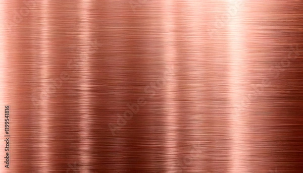 Obraz Beautiful brushed copper surface reflecting light in soft waves