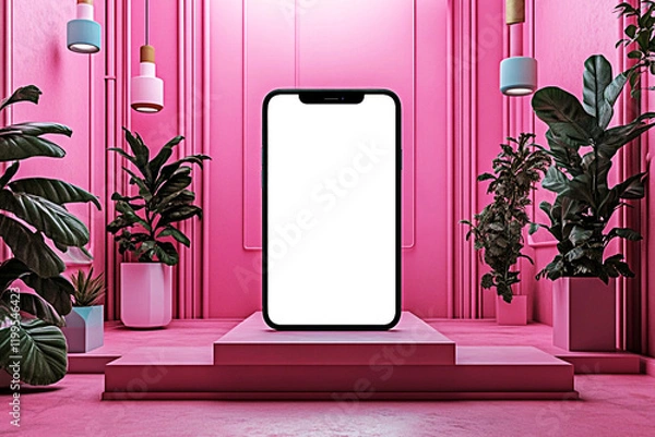 Obraz vibrant digital sanctuary