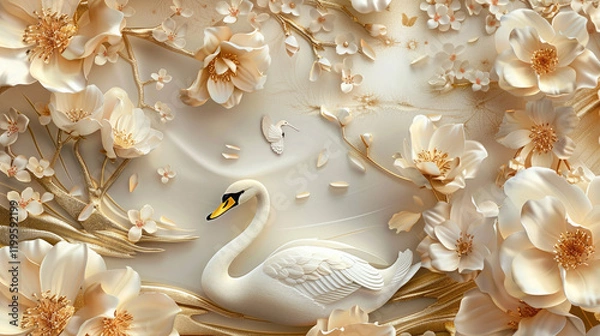 Fototapeta background with ornaments