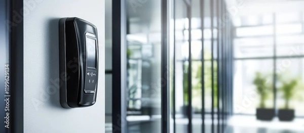 Fototapeta Efficient Office Security with Time Recording Features