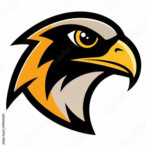 Obraz falcon head mascot
