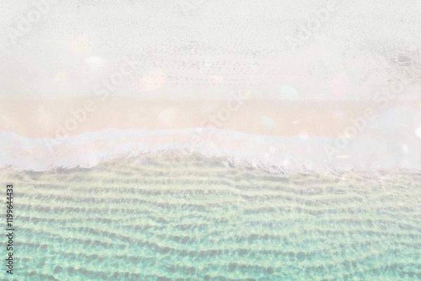 Fototapeta Aesthetic beach background, pastel nature design