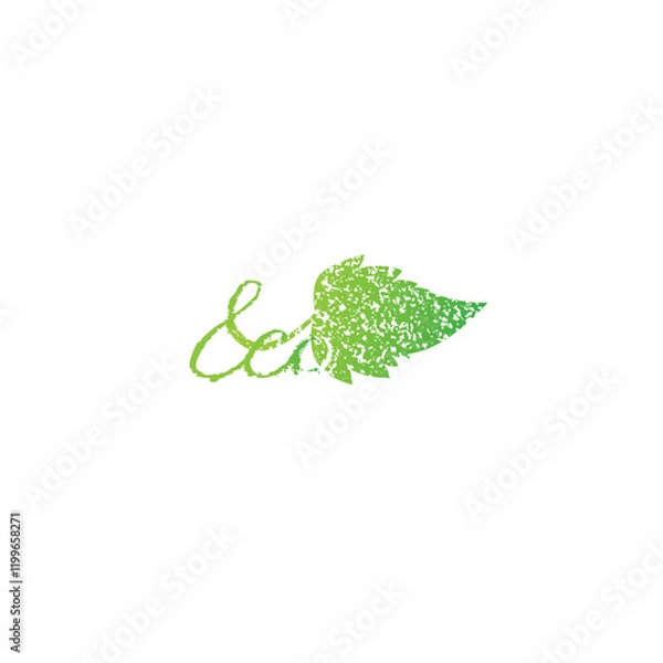 Obraz Green eco leaf.