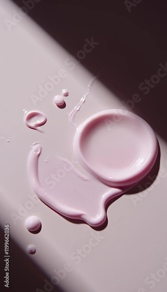 Fototapeta Silky Smooth Skincare Textures: A Detailed Close-up of Cream, Lotion, Gel, and Other Cosmetic Products with High-Quality Studio Lighting and Abstract Composition