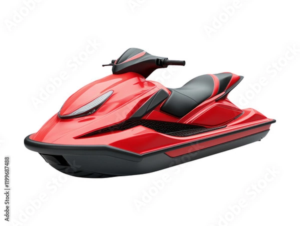 Fototapeta Electric Propulsion Ski on White Background with 3D Isolated View