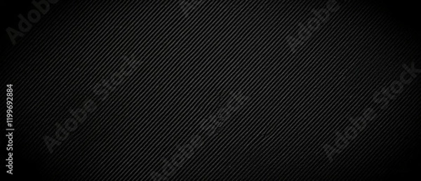 Fototapeta Black Textured Background with Carbon Fiber Pattern Diagonal Woven Design Ideal for Automotive Aerospace Sports Equipment and Modern Design Projects. Made with generative AI