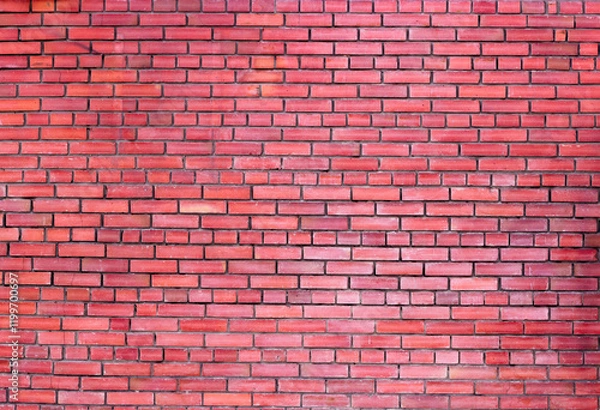 Fototapeta Red grunge brick wall texture