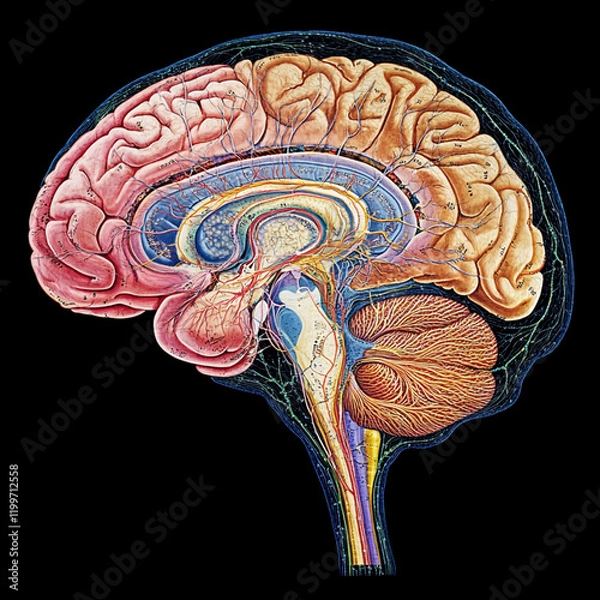 Obraz human brain anatomy