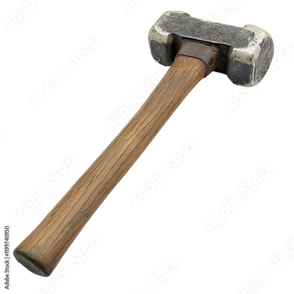 Obraz Big Hammer Isolated On Transparent Background