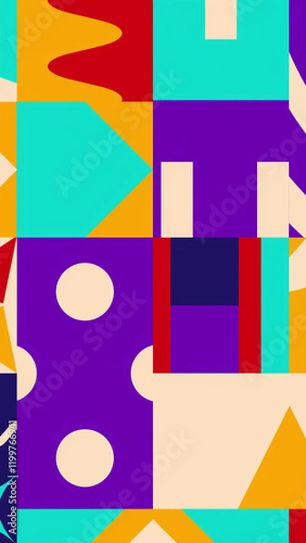 Fototapeta Bauhaus Style Abstract Background
