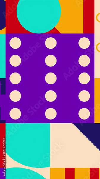 Fototapeta Bauhaus Style Abstract Background