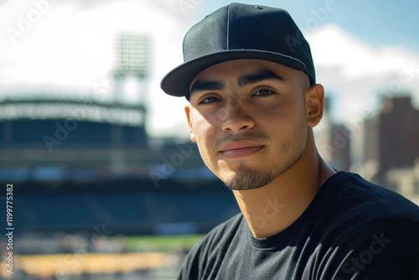 Fototapeta Man in baseball cap