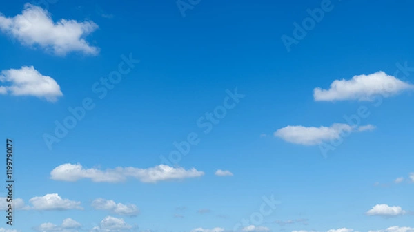 Obraz Blue sky with few clouds
