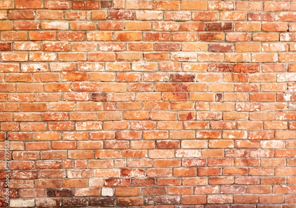 Fototapeta Red brick wall texture background