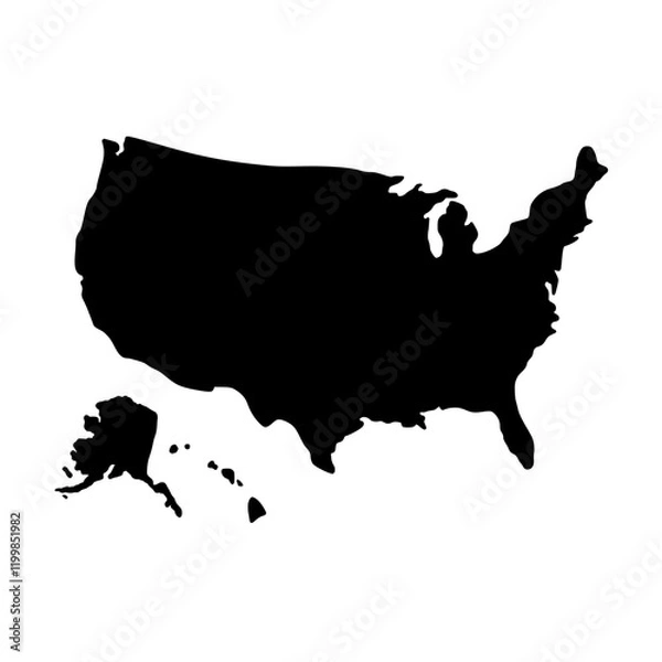 Obraz Map America 