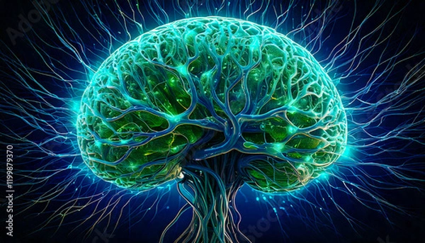 Obraz abstract human brain