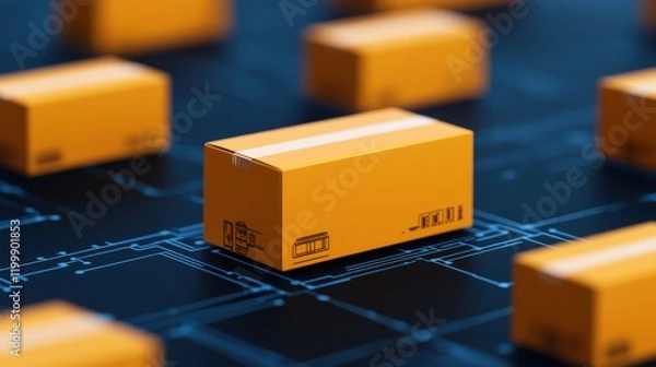 Obraz Streamlining supply chain operations with blockchain smart contracts