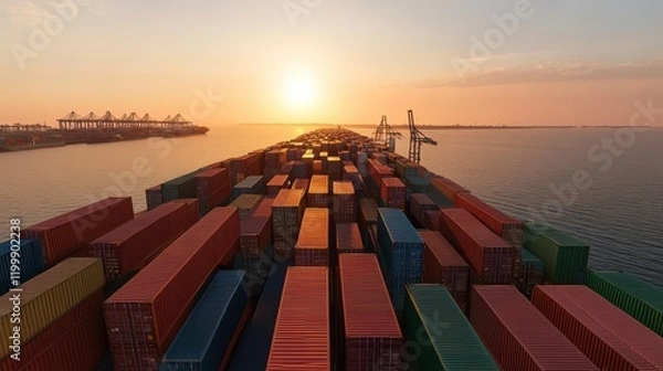 Obraz Ai-driven simulations enhance global shipping standards worldwide research report maritime analytical optimization