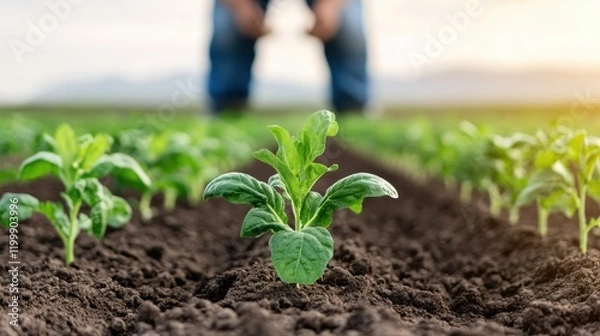 Fototapeta Implementing integrated pest management on a sustainable farm agriculture sector case study eco-friendly practices expert viewpoint