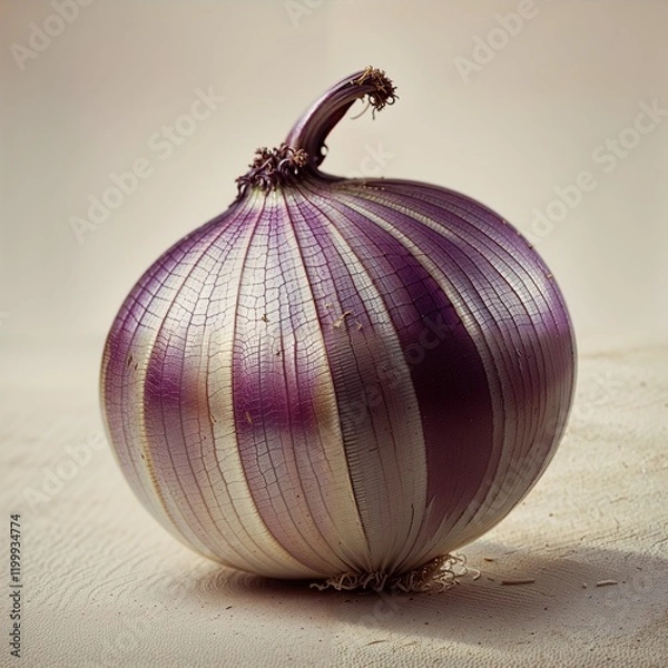 Obraz red onion isolated on white background