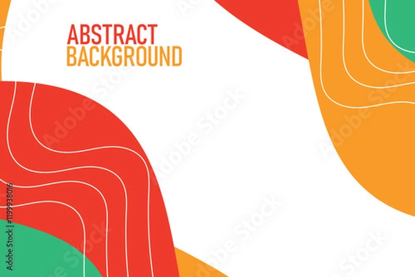 Fototapeta Clean and simple Flat Abstract Background