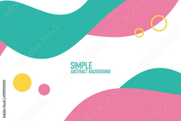 Fototapeta Clean and simple Flat Abstract Background